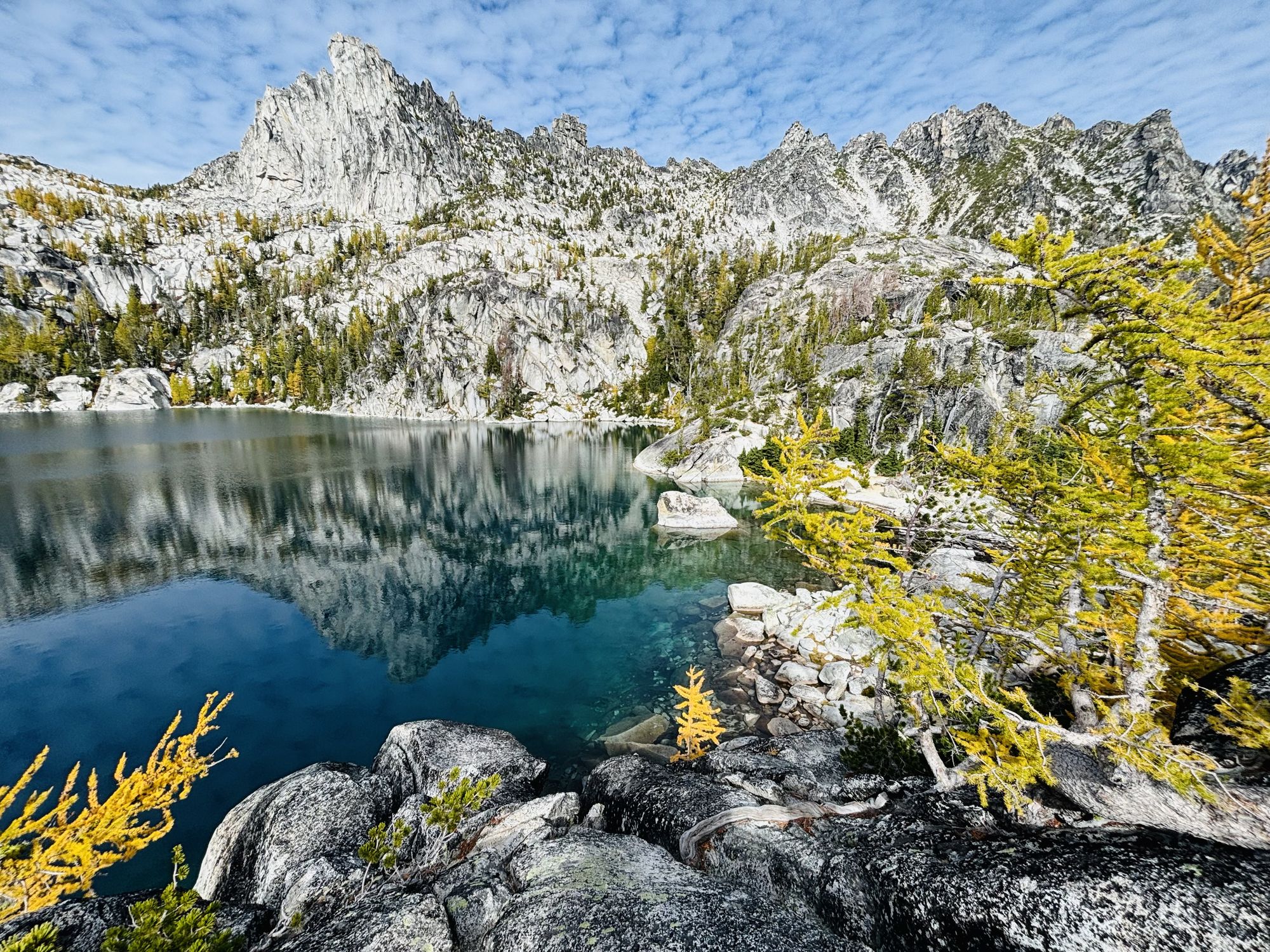 Alpine lake and granite peak near Bellingham, WA